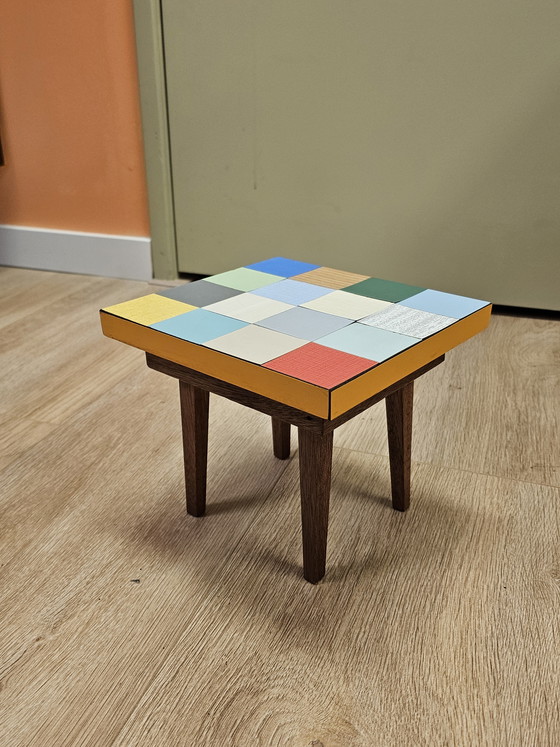 Image 1 of Set van 2 Vintage Plantentafeltjes Bijzettafeltje Tafeltje