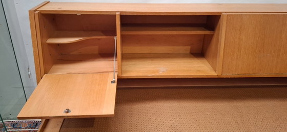 Vintage Mid-Century Daybed of Slaapbank met een geïntegreerd opbergbord – Wood (photo 7 of 10)