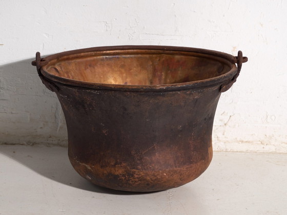 Antique copper cauldron – Central Europe, circa 1900 – Kitchen accessories, Iron (photo 19 of 40)