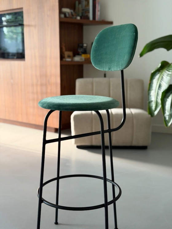 4x Sgabelli da bar Audo Copenhagen Afterroom Plus - City Velvet CA7832/031 Verde – Metal (photo 4 of 9)