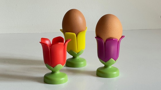 Image 1 of Vintage Tulip Egg Cups