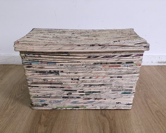 Handmade storage basket made of newspaper – Decorative Objects (photo 3 of 11)