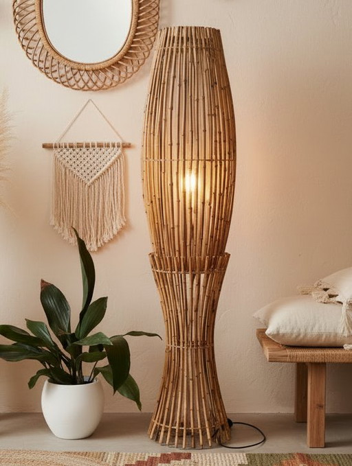 Franco Albini Bamboo Floor Lamp 1960's