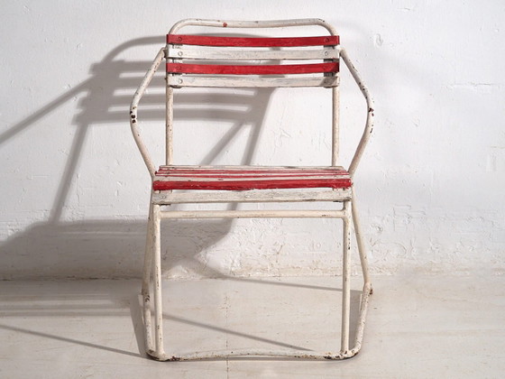 Chaises de jardin empilables antiques (c.1920). Lot de 2 pièces – Iron, Rustic (photo 26 of 28)