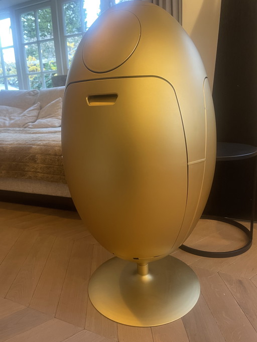 Ovetto metal gold bin