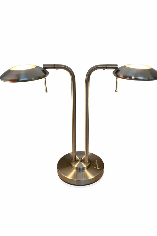 Postmodern Twin-Light Table Lamp by Jan des Bouvrie for Boxford Holland, 2000s
