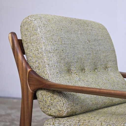 Sillones reclinables daneses vintage de los años 60, de teca.