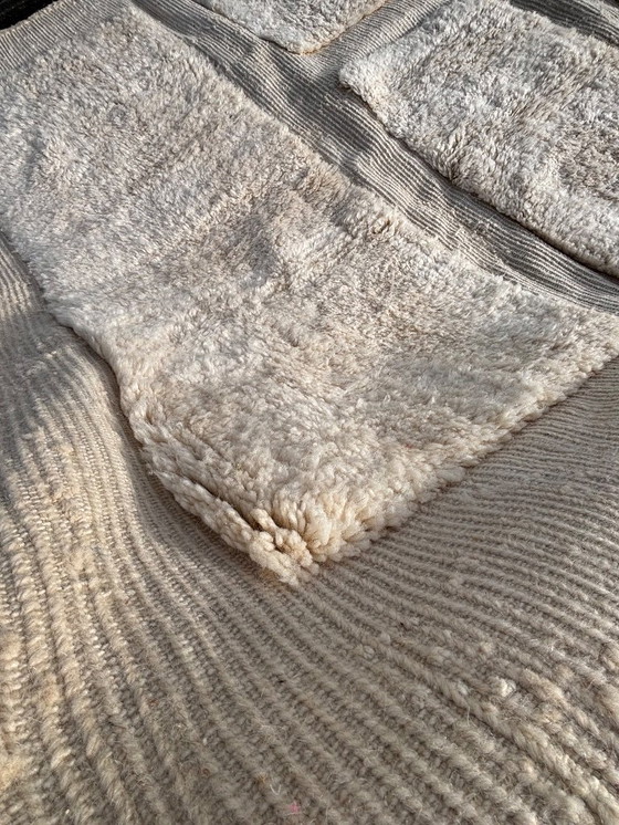 Image 1 of Alfombra marroquí de lana Mrirt (200 x 300 cm) – Alfombra bereber color marfil hecha a mano