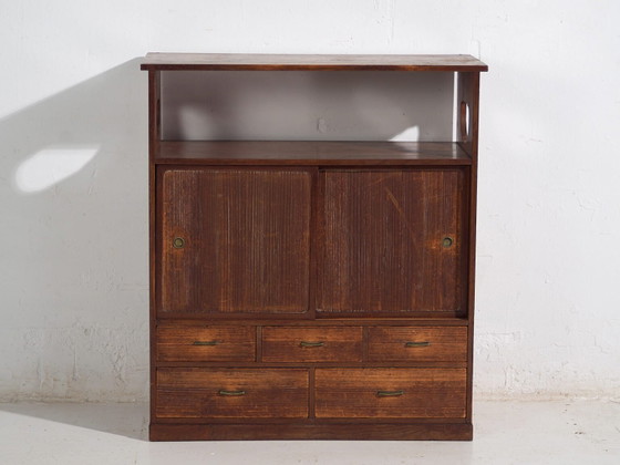Antique Japanese small chest of drawers - Showa Period (c. ) #11 – Metal (photo 35 of 40)