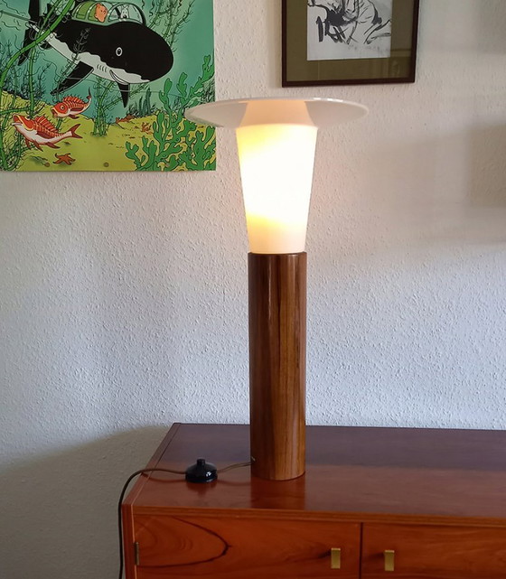 Uno & Östen Kristiansson Lampada da tavolo in teak – Luxus, Lampade da tavolo, Pelle, Legno (photo 9 of 11)