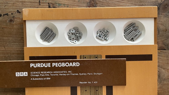 Vintage SRA Purdue Pegboard – Oggetti decorativi, Wood, Metal (photo 3 of 5)