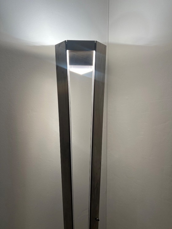 Floor light / Uplighter – Sische Licht (German design, stainless steel) – rvs (photo 4 of 5)