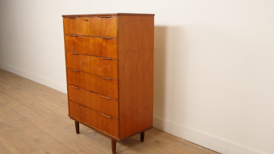 Image 1 of Vintage ladekast | Teak | 6 lades | 121 cm