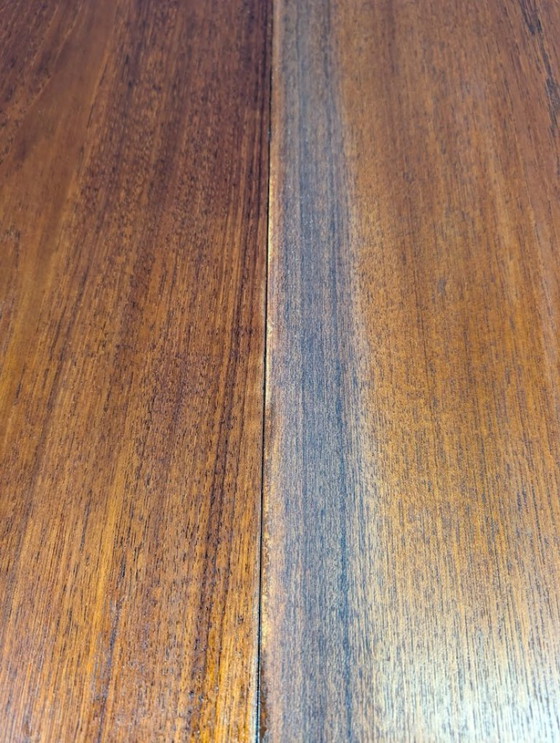 Image 1 of Vintage round extendable dining table, 1960s