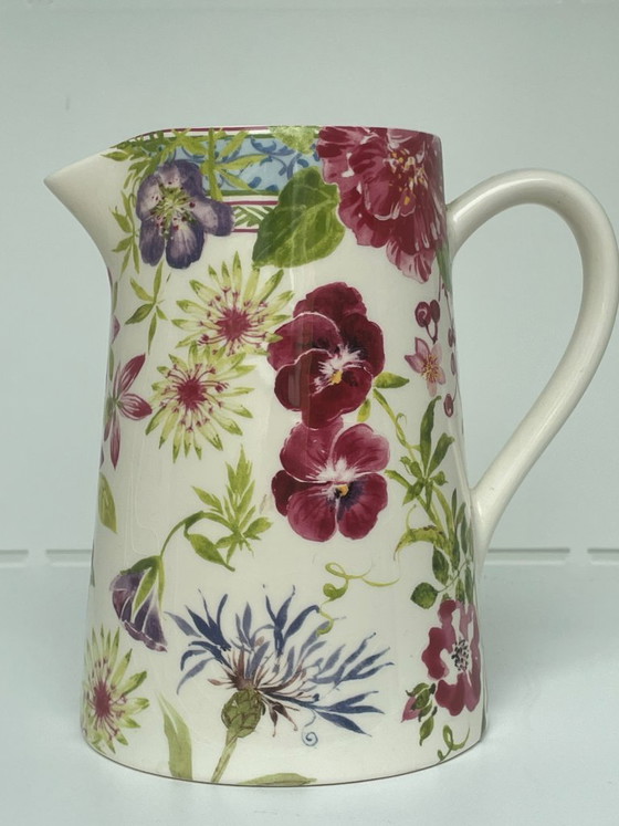 Image 1 of Gien Millefleurs - Isabelle de Borchgrave – Coffret 6 personnes + pichet