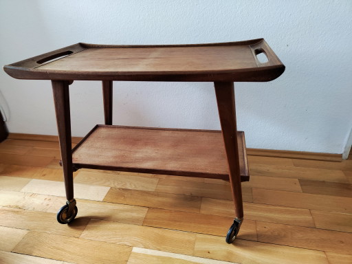 Vintage barkar/serveerwagen/bijzettafel uit het midden van de 20e eeuw van Opal Small Furniture, jaren 60.