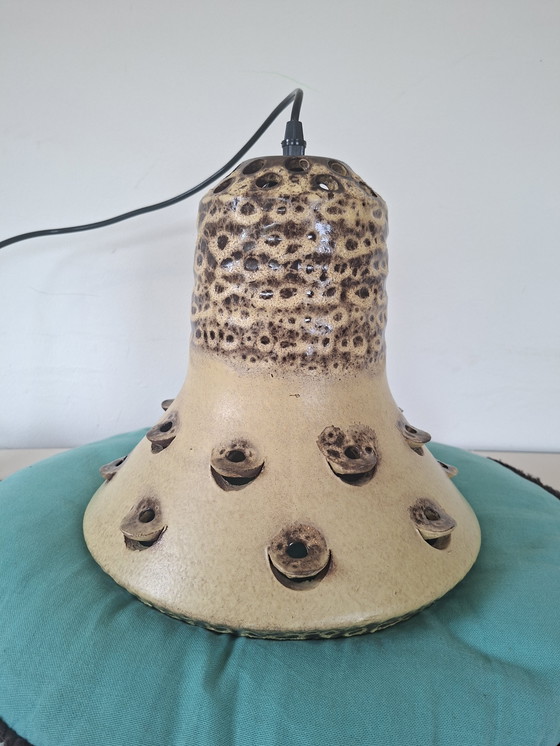 Image 1 of Vintage Swedish Boho hippie lamp with owl