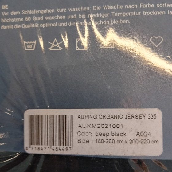 Image 1 of Auping fitted sheet Deep Black 180 x 210/220 cm