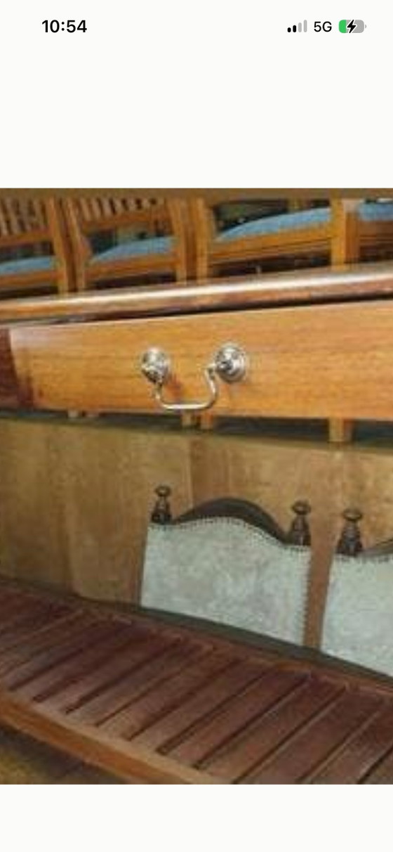 Image 1 of table d'appoint en bois de teck