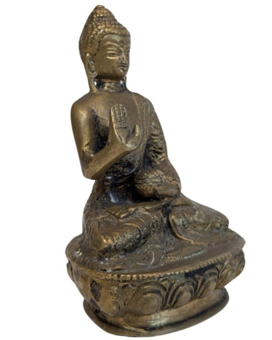 Antique Sino-Himalayan Bronze Buddha in Abhaya Mudra – Decorative Objects (photo 2 of 7)