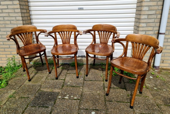 4 ZPM Radomsko (Thonet) Bentwood Chairs Vintage – Dining chairs (photo 7 of 14)
