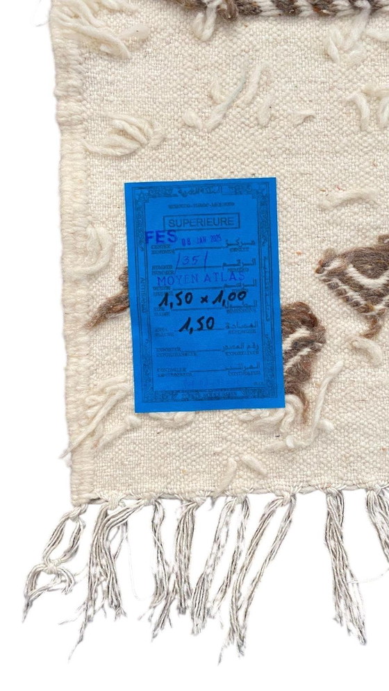 Image 1 of Authentiek Handgeweven Berber Kelim Tapijt – Traditioneel Marokkaans Design (150x100 cm)