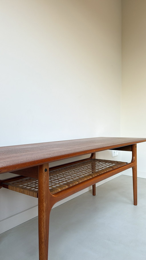 Trioh vintage teak houten salontafel