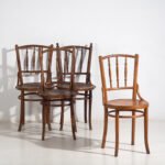 Antique Thonet bentwood chairs (c.1920). Set of 4 pieces #14 – Dining chairs (photo 6 of 40)