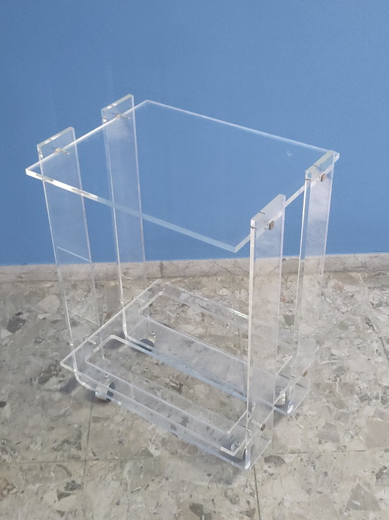 Dranken trolley plexiglas David Lange stijl – Serveerwagens (photo 2 of 8)
