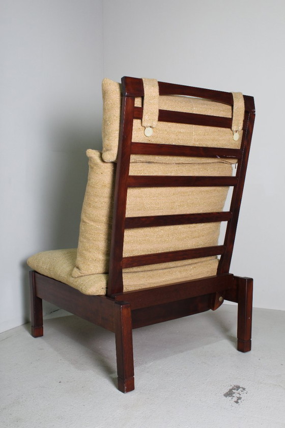 Image 1 of Vintage armchair + side table set from 1975