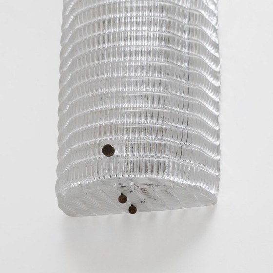 Paar moderne italienische Murano Glas texturierte Wandleuchten (photo 6 of 9)