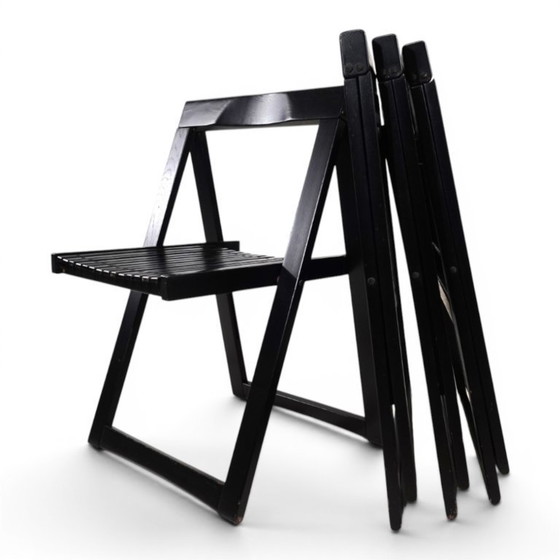 Image 1 of Set of 4 Aldo Jacobi Trieste Folding Chairs for Bazzani, 1960