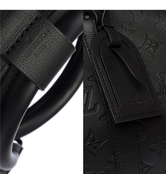 Image 1 of Zak LOUIS VUITTON Keepall en Cuir Noir - 103482