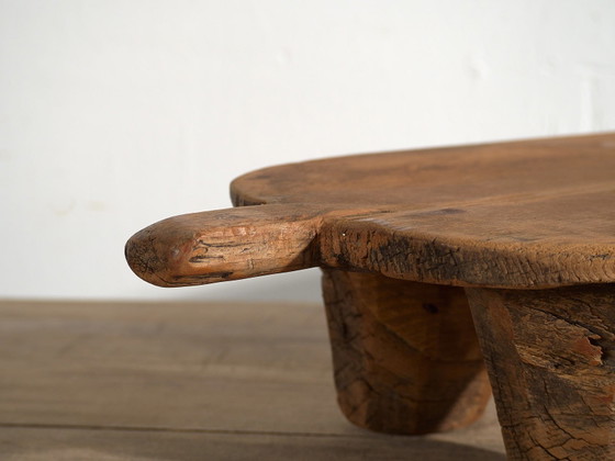 Antique pine wood side table, Central Europe, circa 1900, Coffee tables, Brown, Rustic (photo 16 of 21)