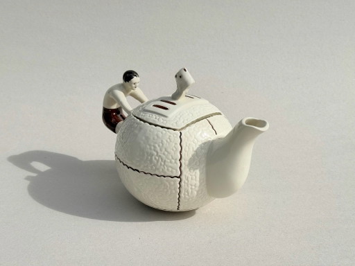Decanter da Calcio in Ceramica Art Déco – Germania, ca. 1930