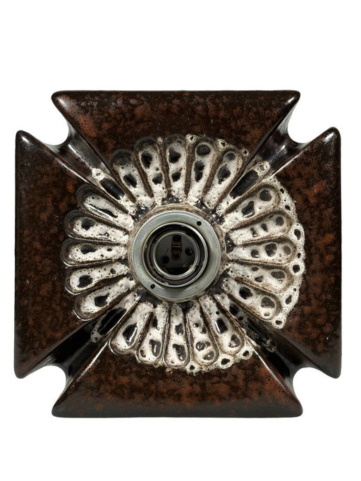 60s 70s wall lamp ceramic mid century wall sconce space age design