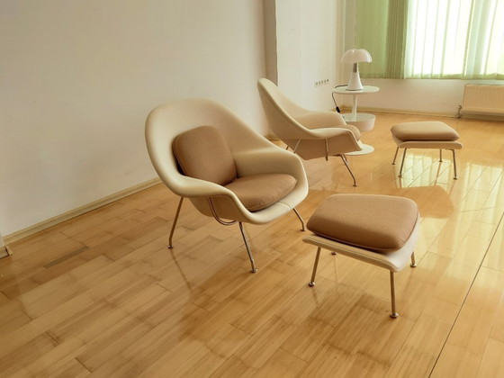 Image 1 of Silla de útero y otomana Knoll Eero Saarinen