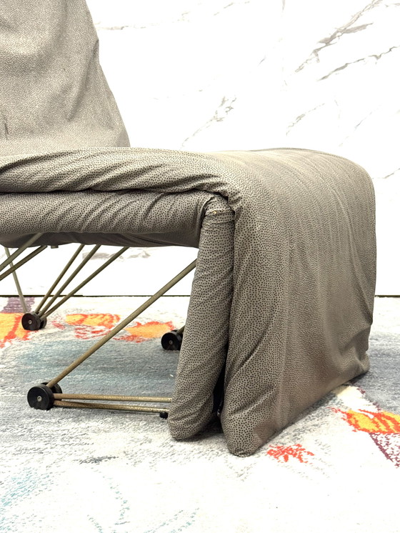 Image 1 of Lounge Chair Armchair Geometric Design Postmodern Modern 1980's