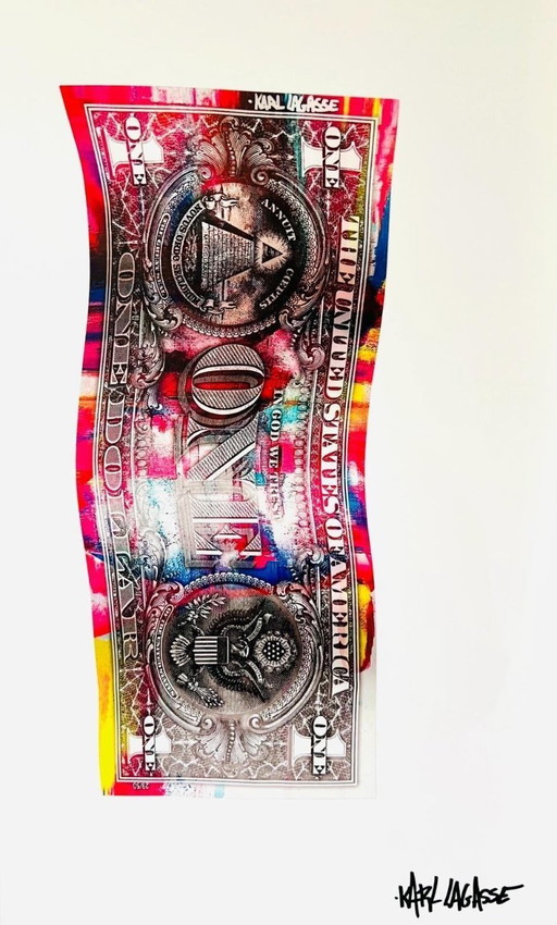 Karl LAGASSE - Art Dollar 31 - Impression plexiglas