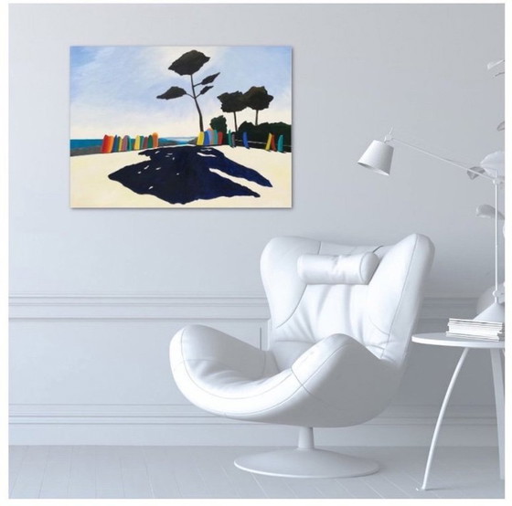 Image 1 of Oil on canvas stretcher.  Format 81x60cm