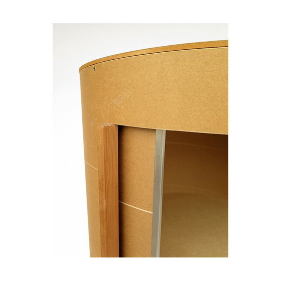 Image 1 of Vintage revolving cabinet in recycled cardboard by Peter Pfister, 1990