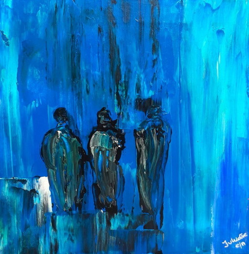 Abstract triptych