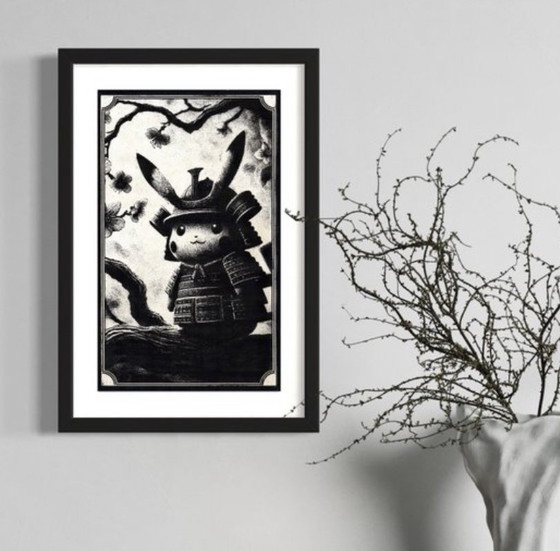 Image 1 of Kunstwerk Pikachu (Pokemon) Pikachu Samurai