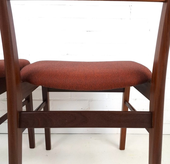 Image 1 of 6x vintage eetkamerstoel Deens design jaren 70