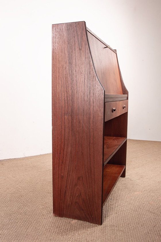 Scrivania Segretario Scandinavo in Teak 1960. – Scrivanie, Legno (photo 14 of 14)