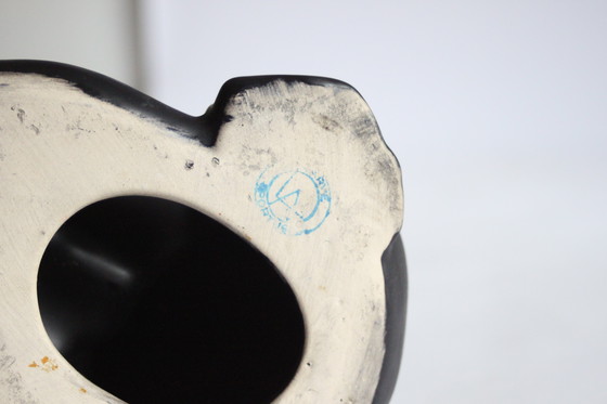 Image 1 of Statue New Wave en céramique noire, années 1980