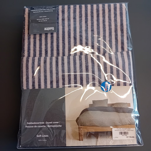Housse de couette Auping en flanelle Soft Lines 140 x 220 cm