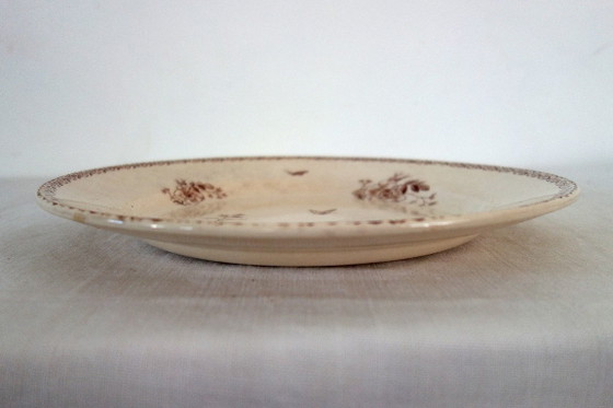 Image 1 of 2 piatti da portata in terracotta Gien, modello May, circa 1900