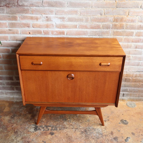 Image 1 of Meuble TV vintage, petit buffet, Louis Van Teeffelen pour Wébé