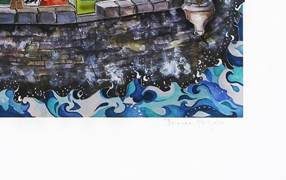 Image 1 of Pergola, Linnea - Vecchia San Juan / Porto Rico - Giclée - firmato a mano - NUOVO